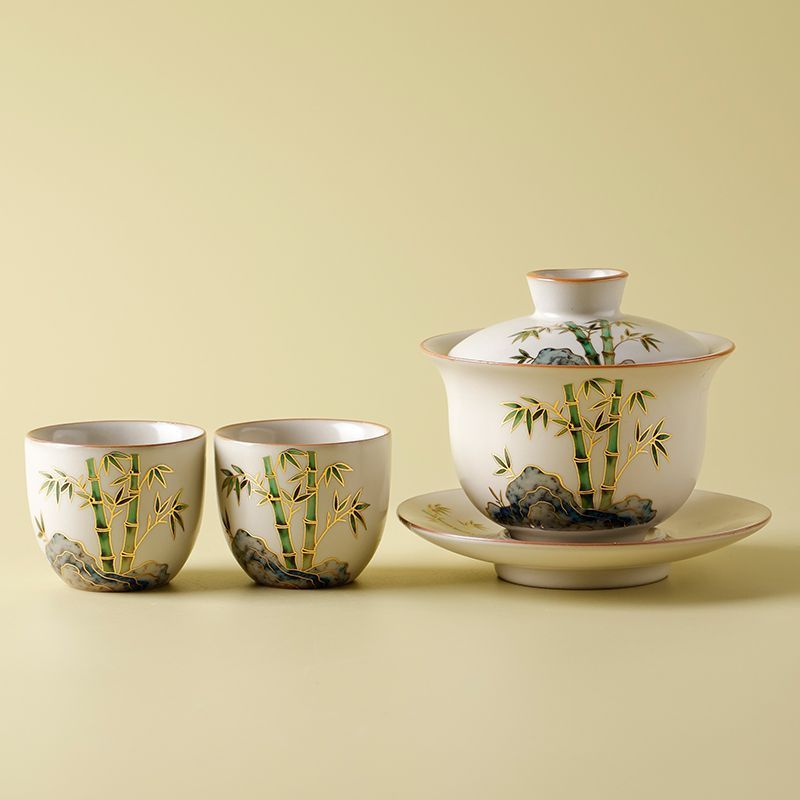 Korean Tea Set - Gaiwan Tea Set 1 Gaiwan, 2