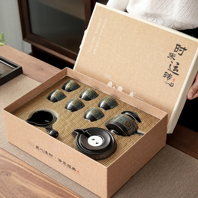 Korean Tea Set - Household Tea Set Creative Living Room