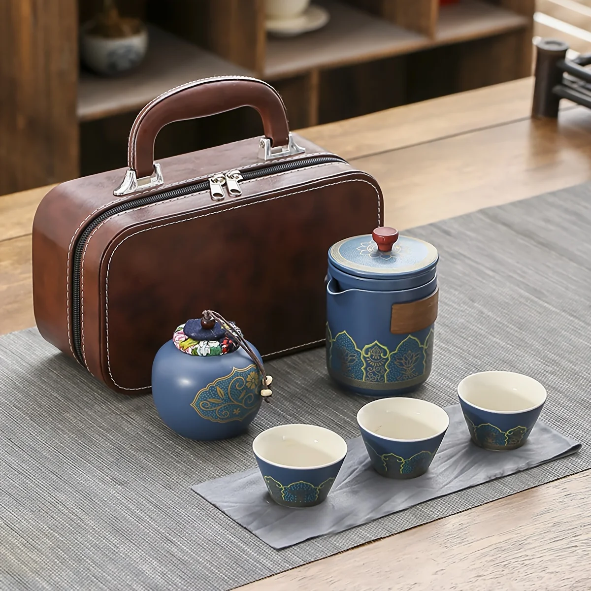 Korean Tea Set - 1 Set Travel Tea Set Portable