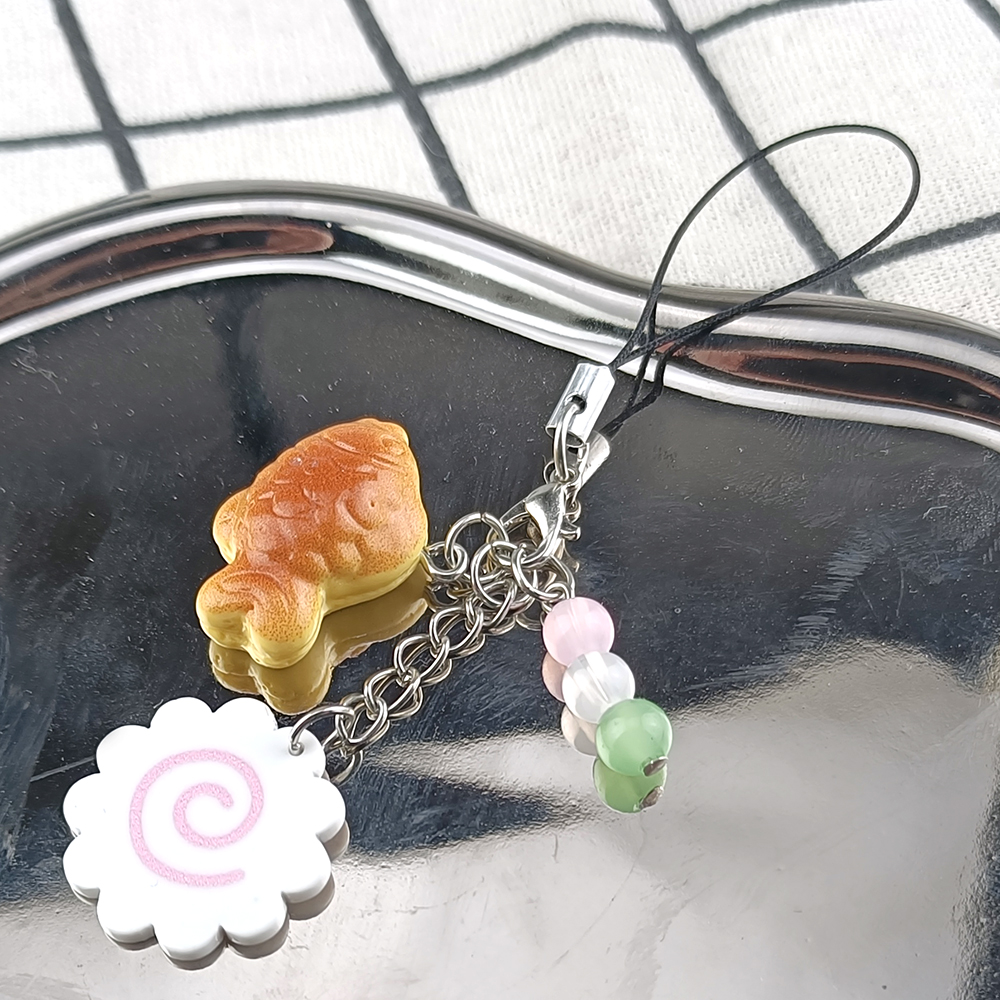 Tteokbokki Rice Cake - Cute Acrylic Pink Squid Roll Phone