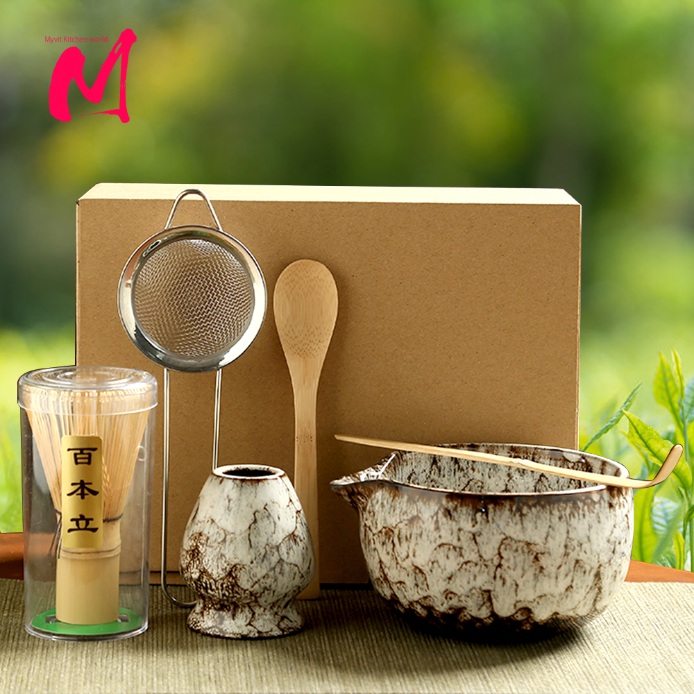 Korean Tea Set - 6PCS Japanese Matcha Tea Set Safe