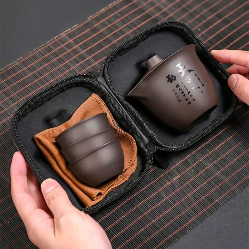 1 set Portable ZhiShaTeapot Te - Korean Tea Set 评论和价格
