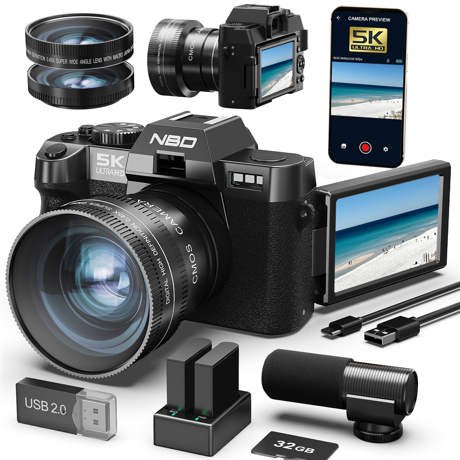 NBD Digital Cameras 5K&48MP Ph - The Korean Lifestyle 评论和价格