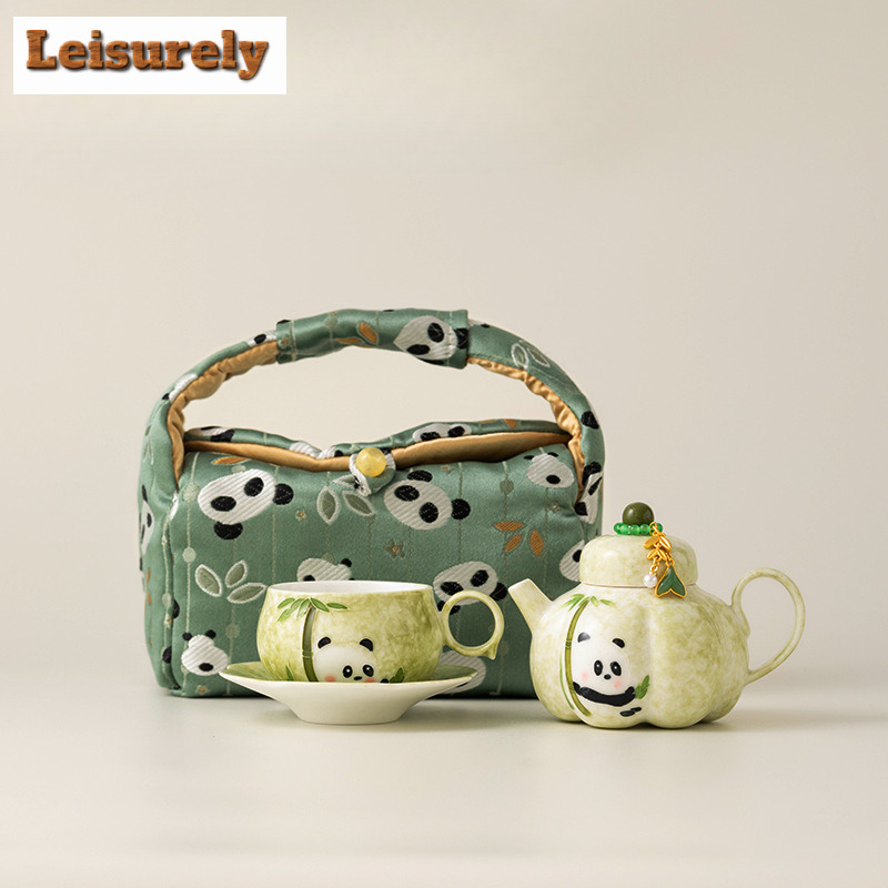Hand-painted Panda Travel Tea  - Korean Tea Set 评论和价格
