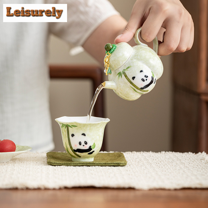 Hand-painted Panda Travel Tea  - Korean Tea Set 评论和价格
