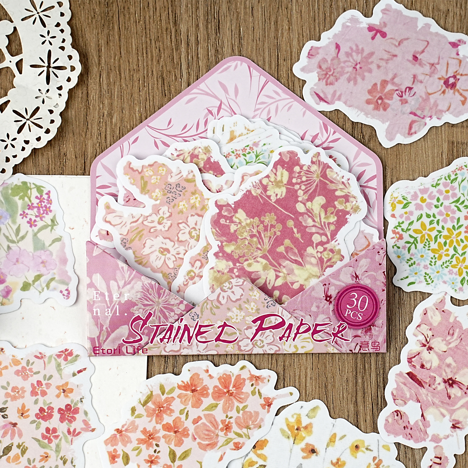 Etori Life 30Pcs Vintage Oil P - Korean Lifestyle Aesthetic 评论和价格