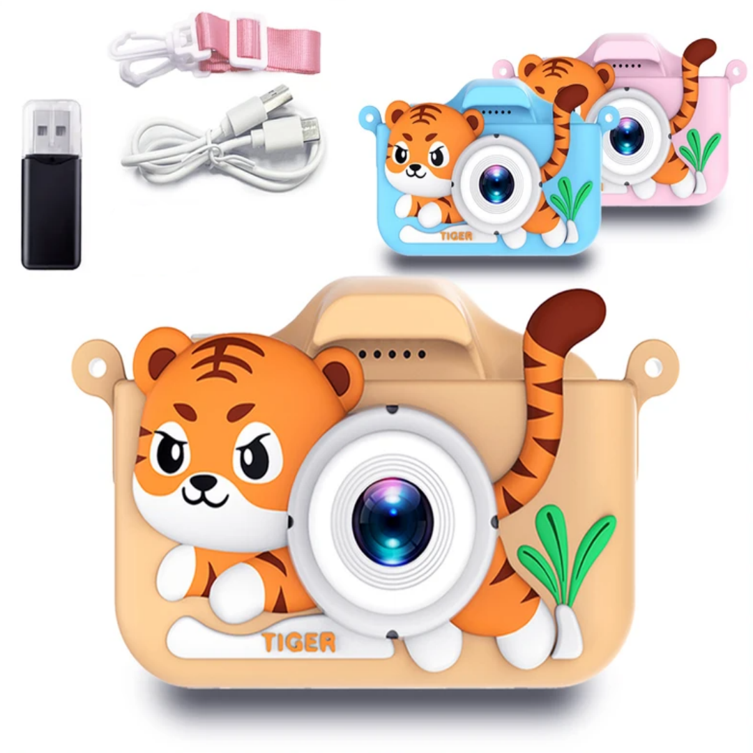 Kids Mini Camera Cartoon Tiger - Korean Girl Lifestyle 评论和价格