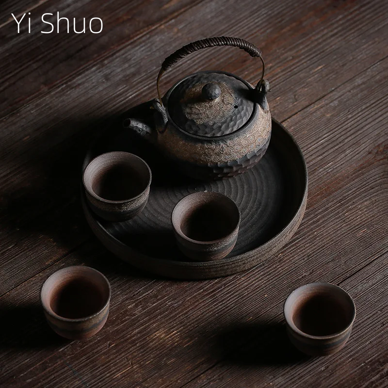 Japanese Crude Tao Yi Pot Four - Korean Tea Set 评论和价格