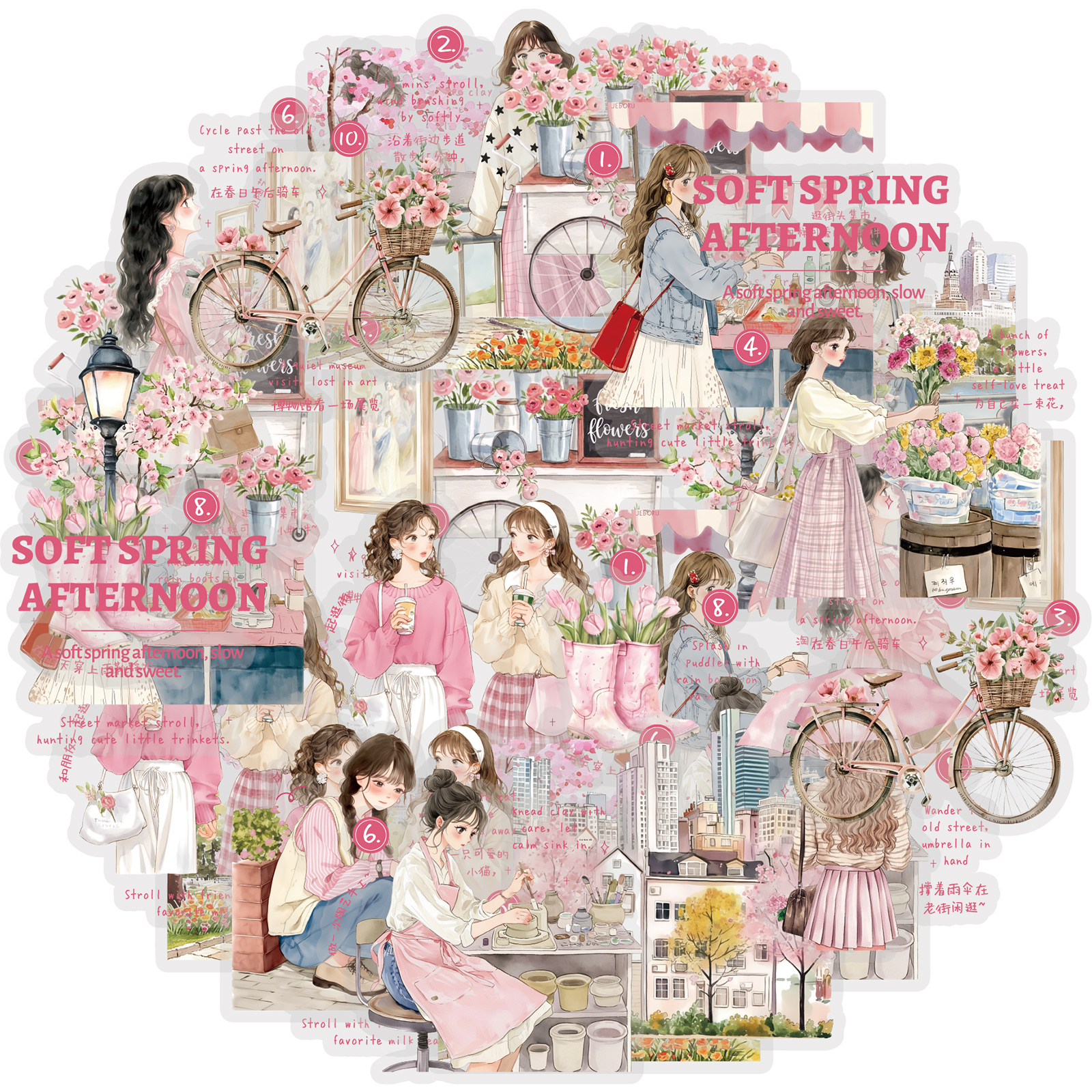 Etori Life 15Pcs Korean-Style  - Korean Lifestyle Aesthetic 评论和价格