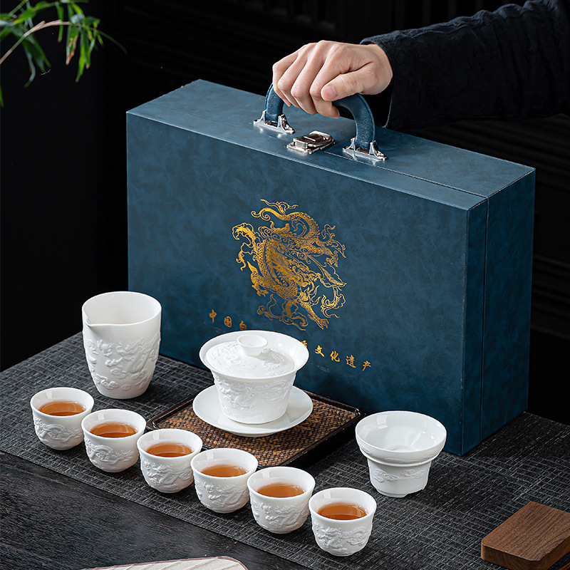 Dehua White Porcelain Lambswoo - Korean Tea Set 评论和价格