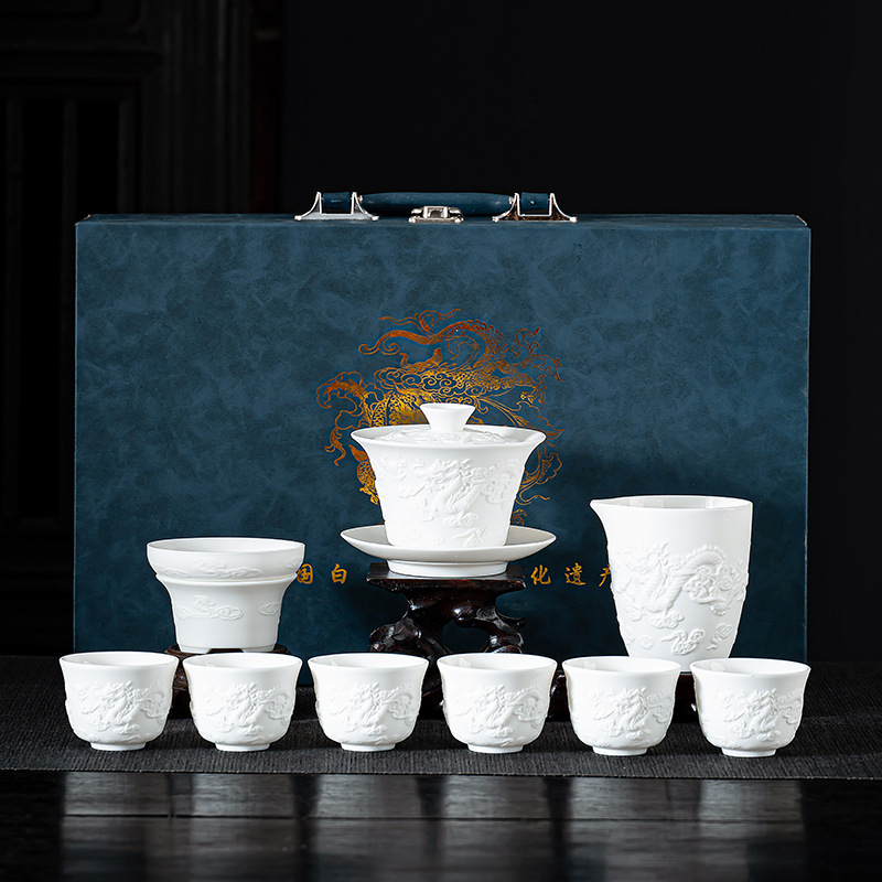 Dehua White Porcelain Lambswoo - Korean Tea Set 评论和价格