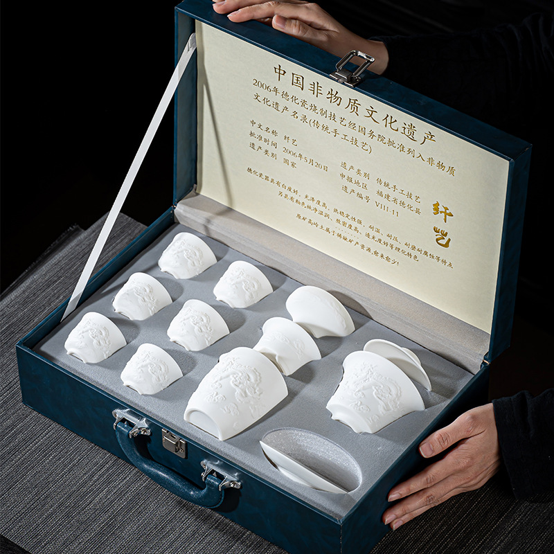 Dehua White Porcelain Lambswoo - Korean Tea Set 评论和价格