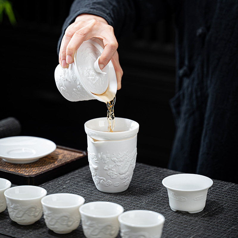 Dehua White Porcelain Lambswoo - Korean Tea Set 评论和价格