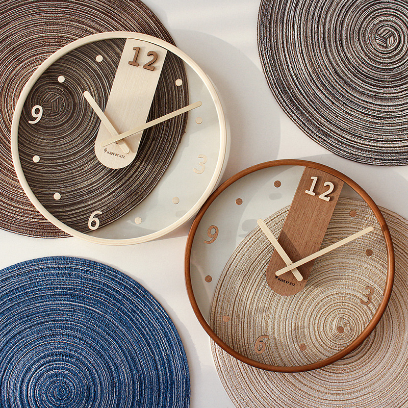 Design European Clock Wall Aes - Korean Lifestyle Aesthetic 评论和价格