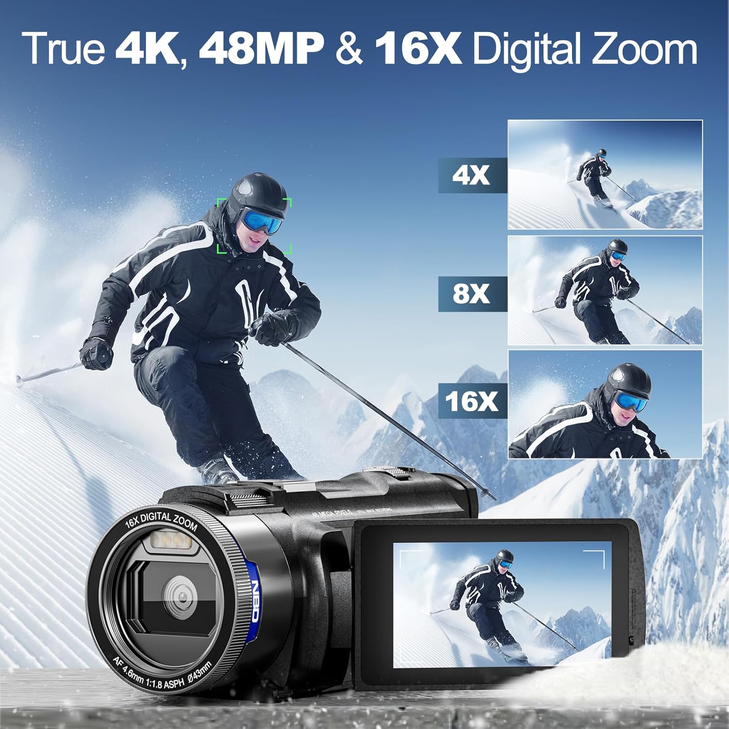 NBD 4K HD&48MP Camcorder Video - The Korean Lifestyle 评论和价格