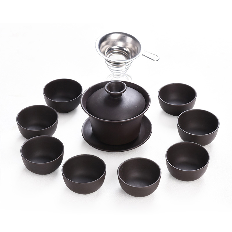 10pcs Kung Fu Tea Set 1 pot 8  - Korean Tea Set 评论和价格