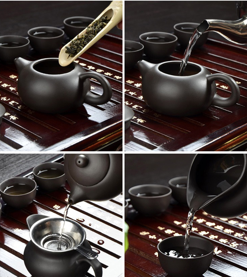 10pcs Kung Fu Tea Set 1 pot 8  - Korean Tea Set 评论和价格