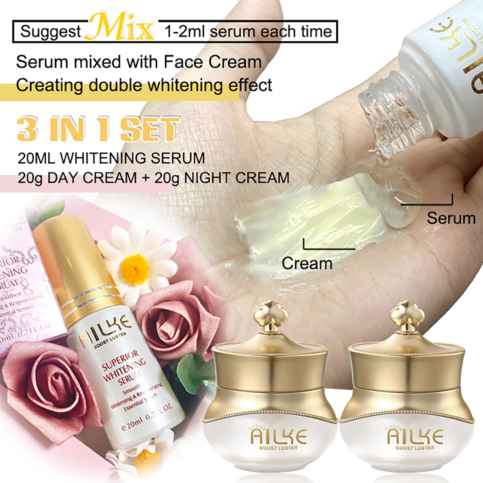 AILKE Whitening Anti-wrinkle F - Korean Skincare Routine 评论和价格
